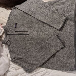 Grey Patagonia quarter-zip